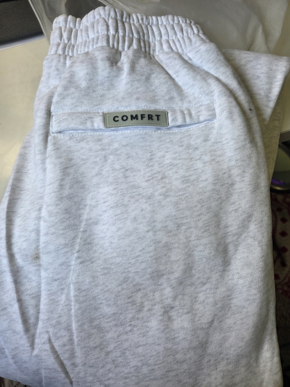 COMFRT Travel Essentials Light Gray Heather Jogger Pants
